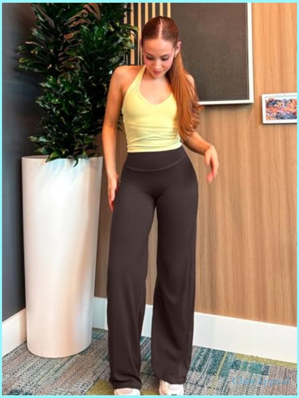 High Waist Straight Leggings No Front Seam 29"-35" Inseam Yoga Pants - Picture 6 of 7